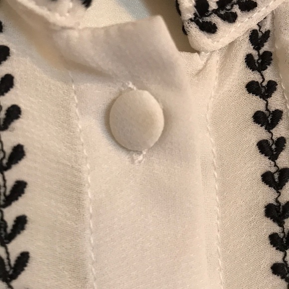 Sheer Sleeveless Button Up Top - Picture 5 of 6